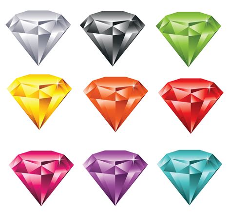 Multicolor Diamonds Set Png Clipart Gallery Yopriceville High
