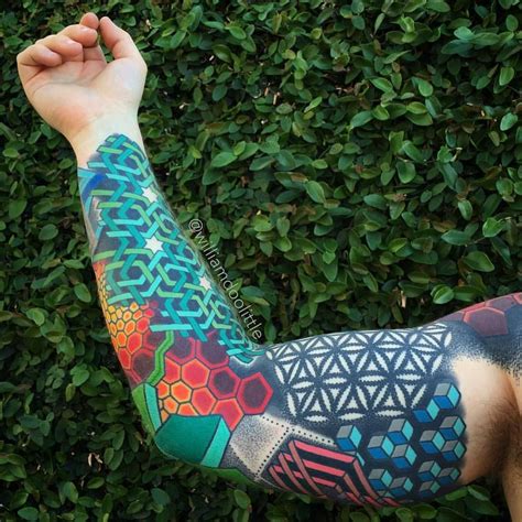 Full Sleeve Tattoo Concepts Fullsleevetattoos Geometric Sleeve