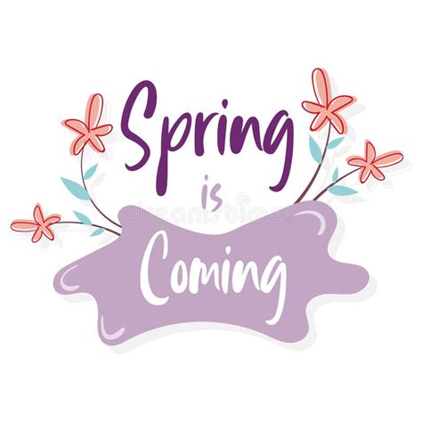 Spring Is Coming Design Stock Vector Illustration Of Discount 29096090
