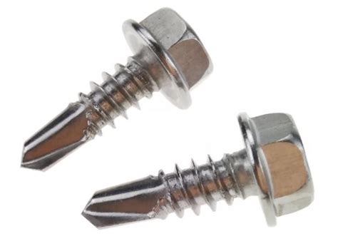 Stainless Steel Self Drilling Screws Hex Washer Head Metal Screw