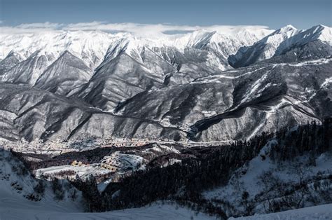 Premium Photo Olympic Ski Resort Krasnaya Polyana Sochi Russia
