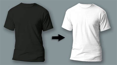 How To Convert Black Color Shirt To White Color Shirt Photopea In