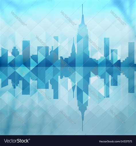 Abstract City Building Background Design Vector Image
