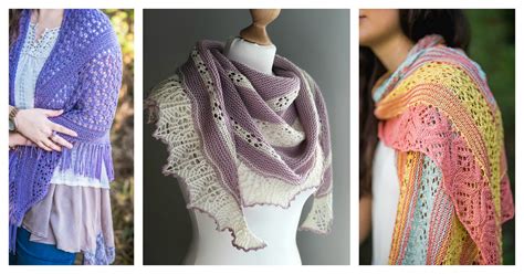 Add a splash of color to your outfit with this cozy shawl. Sweet Dreams Lace Shawl Free Knitting Pattern