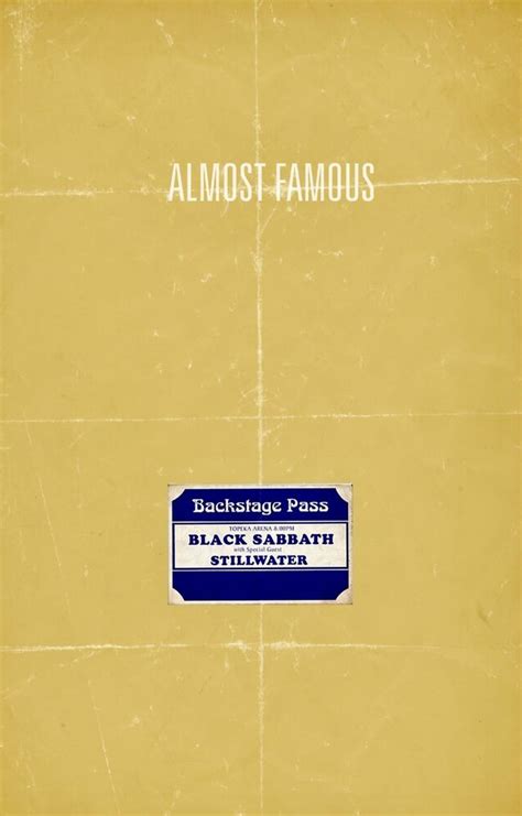 The Back Cover Of Almost Famous By Black Sabath Stillwater With A Blue And White Sticker On It