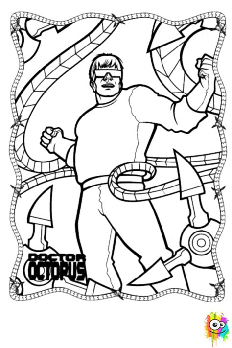 Dr Octopus Coloring Pages at GetDrawings | Free download