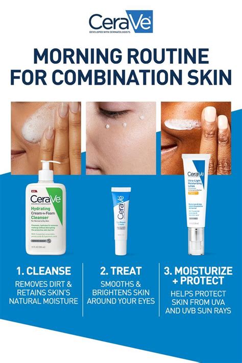 Cerave Morning Routine For Combination Skin Skincare Routine
