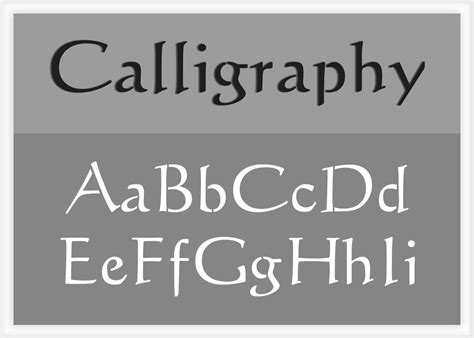 Calligraphy Font Alphabet Stencil Letter Stencils Stencils Online