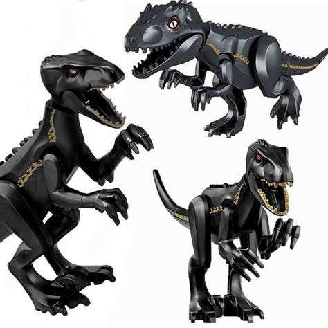 Jurassic Park World Dinosaur Figure Blocks T Rex Rex Minifigures Toys