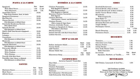 Rosas Menu Bakersfield Rosas Italian Restaurant Menu Bakersfield Rosas