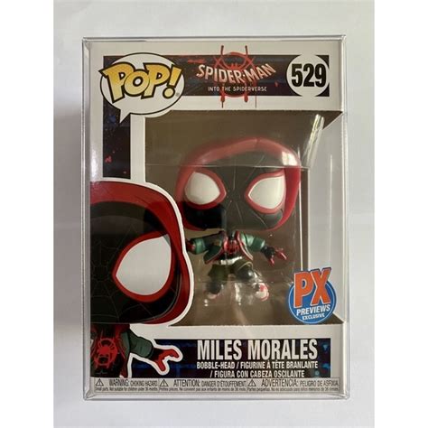 Miles Morales Spider Man Into The Spiderverse 529 Funko Pop Px