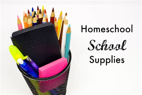 Homeschool Supplies Tj Homeschooling