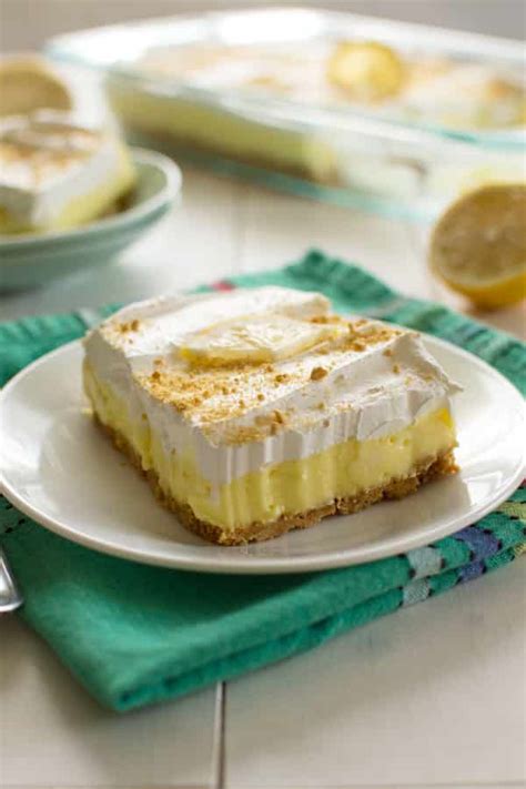 Lemon Cheesecake Pudding Dessert Kitchen Gidget
