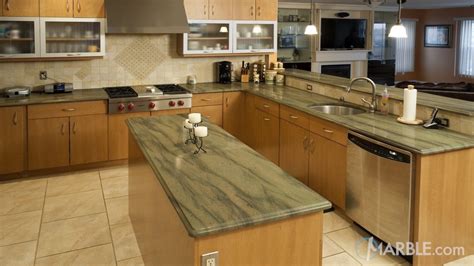 Verde Sequoia Granite Kitchen