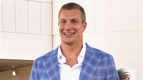 Rob Gronkowski Bares Ripped Shirtless Body During Retirement Party In