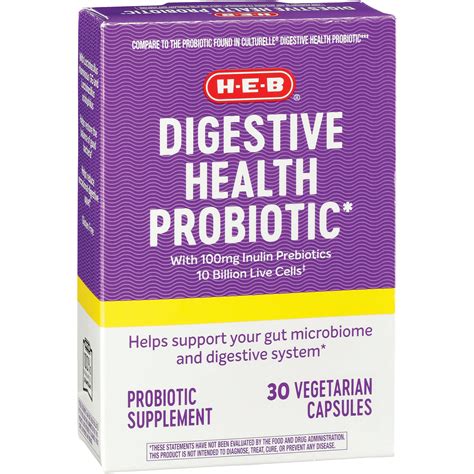 H E B Digestive Health Probiotic Shop Digestion And Nausea At H E B