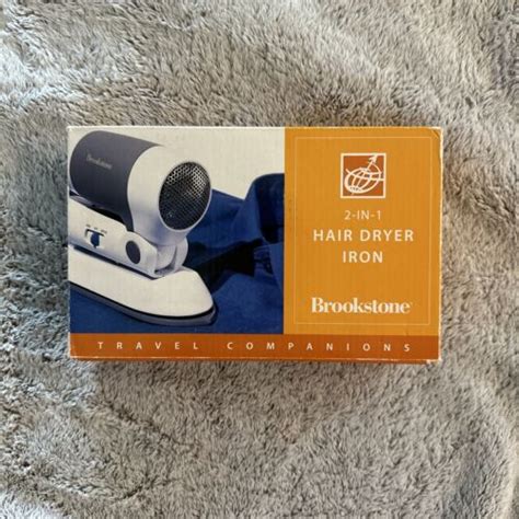 2 In 1 Brookstone Hair Dryer Iron Travel Connections Ebay
