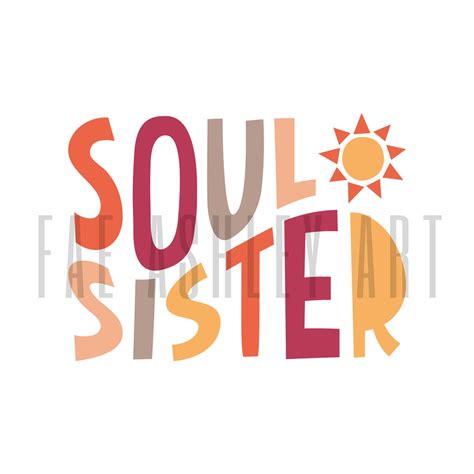 Soul Sister Vinyl Stickers Waterproof Hand Drawn Etsy