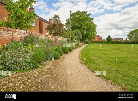 Park Path And Gardens In Breaston Derbyshire Uk Stock Photo Alamy