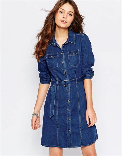 New Look Denim Belted Shirt Dress At Denim Dress New Look Latest Fashion Clothes