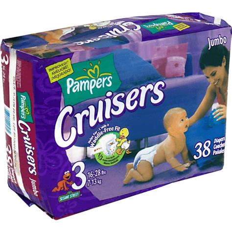 Pampers Cruisers Diapers Size 3 16 28 Lbs Sesame Street Jumbo
