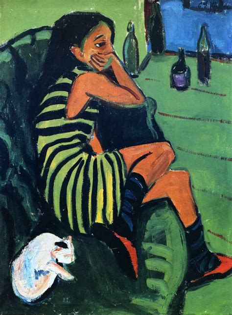 Ernst ludwig kirchner was a german expressionist painter and printmaker and one of the founders of the artists group die brücke or the brid. Ernst Ludwig Kirchner - Tiermalerei - Tiere in der Kunst ...