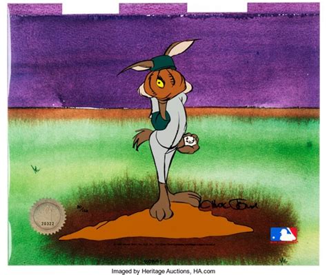 Coyote Pitcher Wile E Coyote Signed Chuck Jones Limited Edition Cel Warner Brothers By