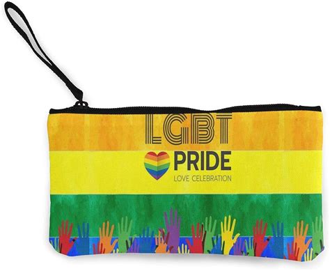 Rainbow Gay Pride Coin Purses For Women Small Cute Pouches With Zipper Portable