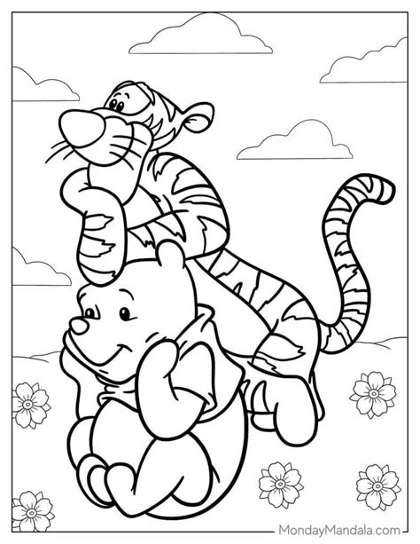 Tigger And Winnie The Pooh Coloring Pages