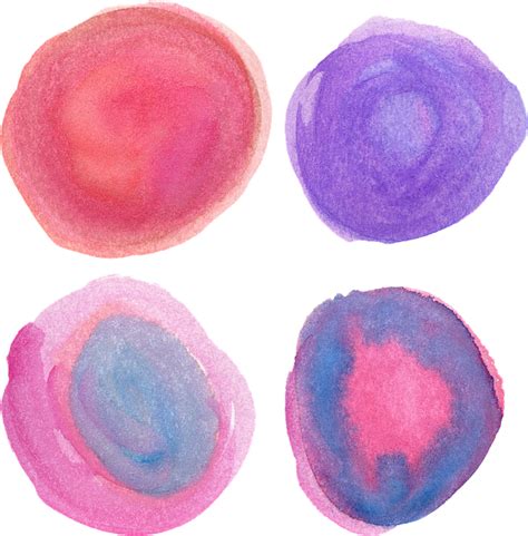 Download Watercolor Circles Isolated Royalty Free Stock Illustration