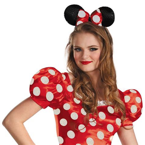 Minnie Mouse Costume Adult Disney Halloween Fancy Dress Ebay