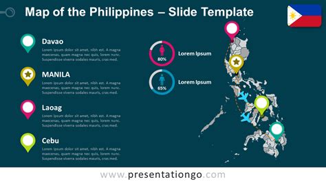 Map Of Philippines For Powerpoint And Google Slides