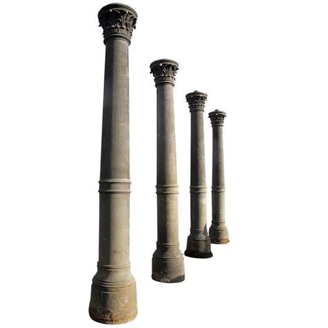 Rare Cast Iron Columns At 1stdibs