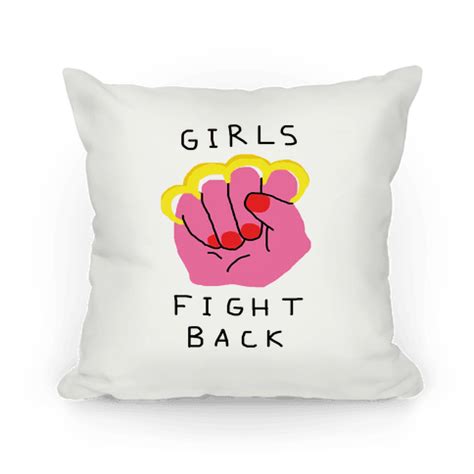 Girls Fight Back Pillows | LookHUMAN (With images) | Throw pillows, Pillows, Girl fights