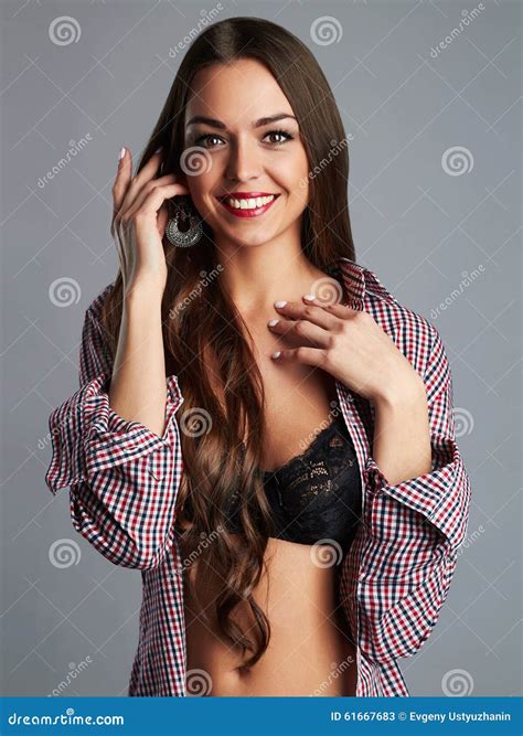 Beautiful Smiling Woman Xy Beauty Happy Girl Stock Image Image Of Happiness