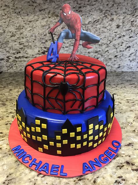 Spider Man Birthday Cake Mens Birthday Cake Birthday Cake