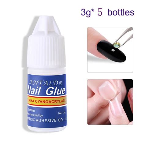 5pcsset 3g Fake Nails Glue Fast Dry Professional Nail Glue Fake