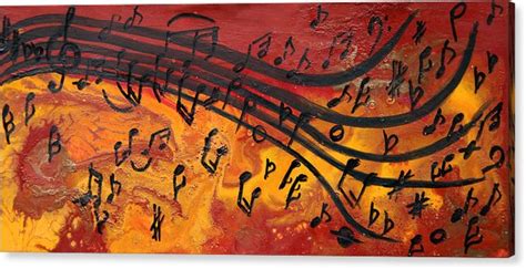 Musical Abstract Art Music Painting Print Large Wall Art Dancing M