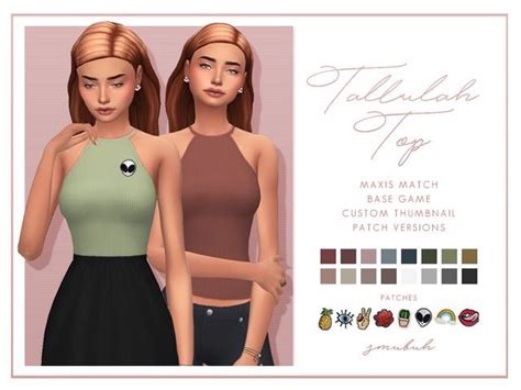Sims 4 Maxis Match Cc Tops Hot Sex Picture