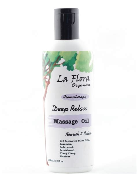 Deep Relax Aromatherapy Relaxing Body Massage Oil 100ml La Flora