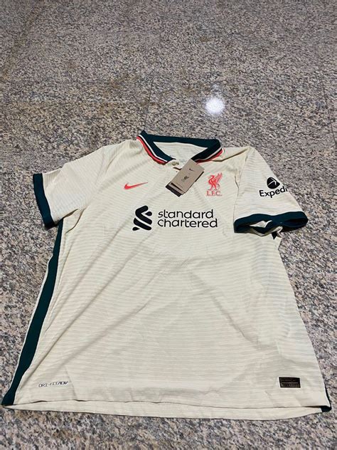 Liverpool 202122 Player Issued Away Jersey Mens Fashion Activewear