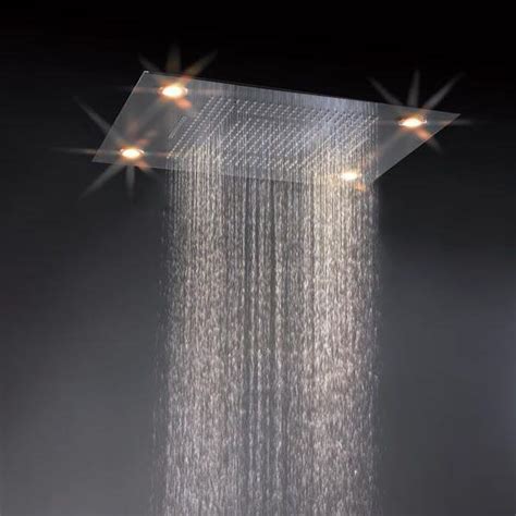 4 Function Electric Rainfall And Waterfall Concealed Ceiling Shower