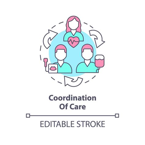 Coordination Of Care Concept Icon Healthcare Professional Information