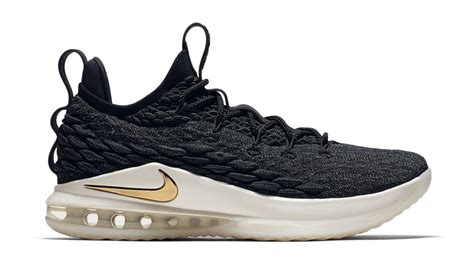 Men's lebron 15 black/metallic gold shoe delivers premium innovation that heralds a totally new direction for lebron james. Nike LeBron 15 Low Black/Metallic Gold-Phantom | Nike | Sole Collector