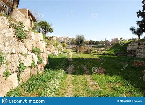 Archaeological Site Of Kerameikos Athens Greece Stock Image Image