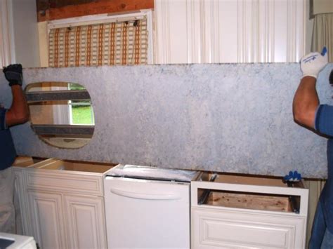 Granite countertop dishwasher installation kit facilitates the installation of an under counter dishwasher without the need to drill holes for mounting screws. How to Install a Granite Kitchen Countertop | how-tos | DIY