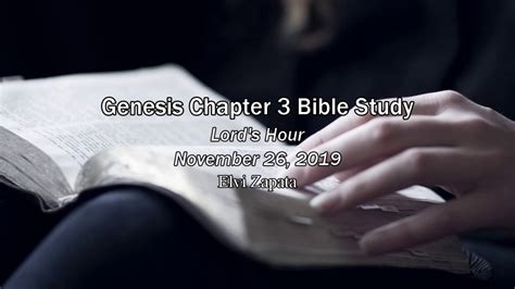 Genesis Chapter 3 Bible Study Elvi Zapata Youtube