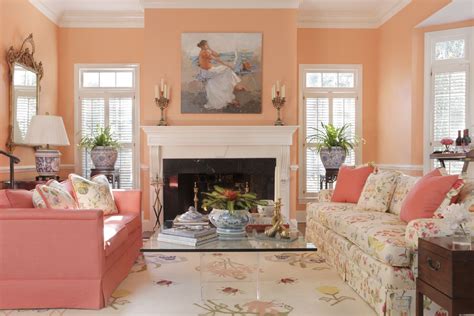 Peach Living Room Mia Living