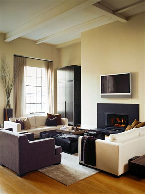 Living Rooms With Fireplaces Decorating With A Television In The