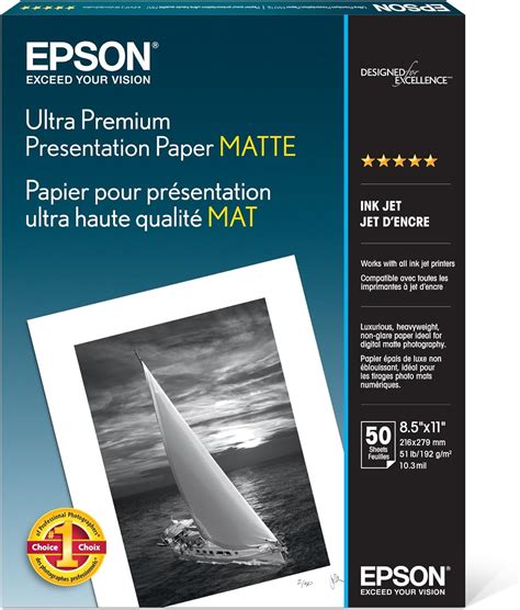 Epson Papel Matte Ultra Premium Presentation 50 Hojas S041341